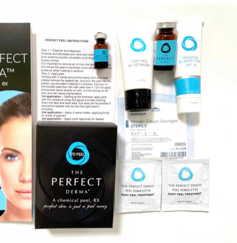 The Perfect Derma Peel Kit w/Plus Booster. Exp 02/2025 - Authentic